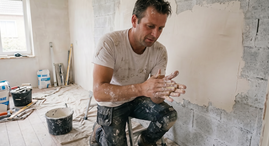 Optimale huidverzorging voor stukadoors