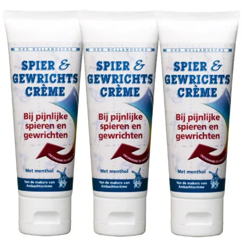 Oud Hollandsche Spiercreme - Tube 75ml - 3 stuks