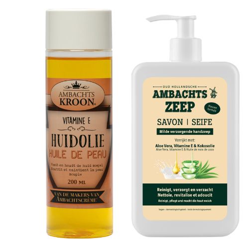 Gratis Huidolie en Ambachtszeep t.w.v. 20,90 bij 39,50 minimale besteding