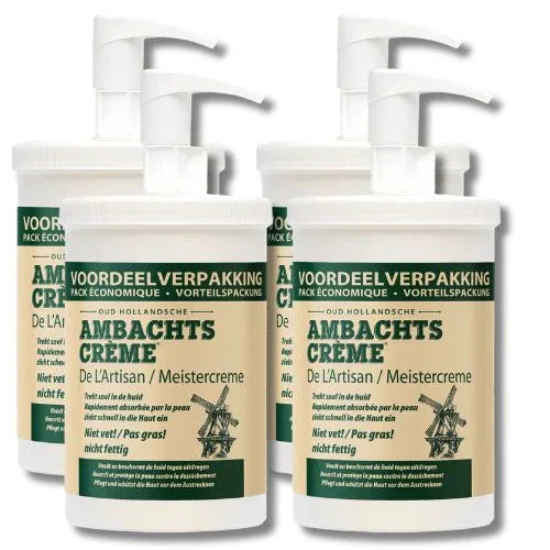 Ambachtscreme pomp - 1000ml - 4 stuks