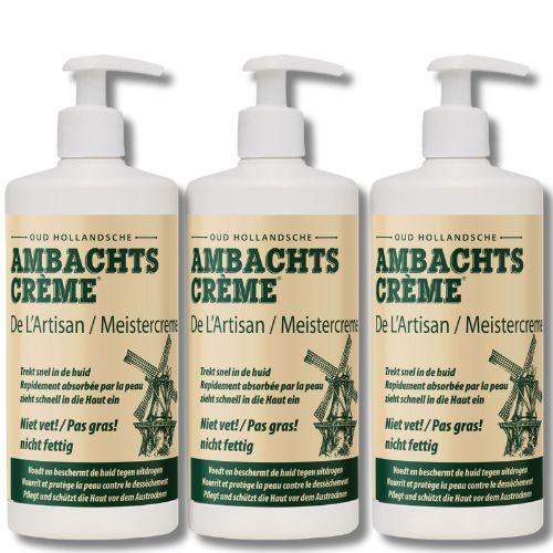 Ambachtscreme pomp - 450ml - 3 stuks