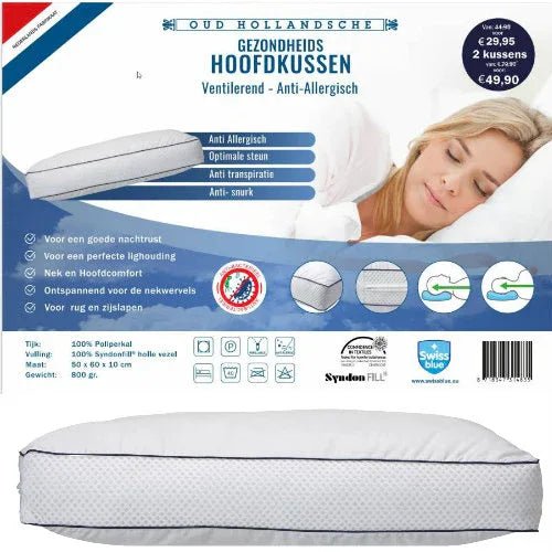 Oud Hollandsche Ventilerend- Anti-Allergisch Gezondheidskussen