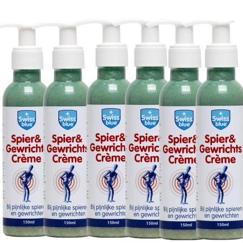 Swissblue spier en gewrichtscreme 150ml 6 x