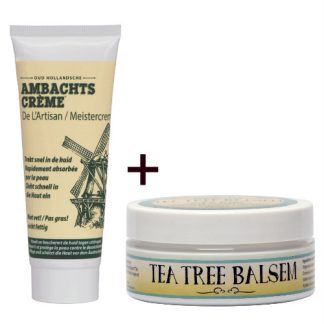 1x Ambachtscrème 75ml + 1x Tea Tree Balsem 75ml