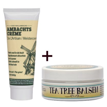 1x Ambachtscrème 75ml + 1x Tea Tree Balsem 75ml