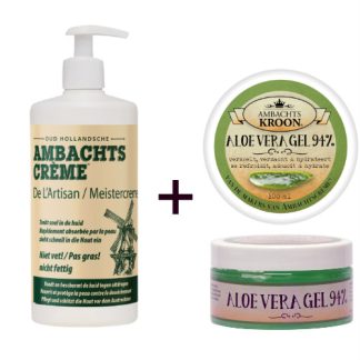 1x Ambachtscrème 450ml + 1x Aloe Vera gel