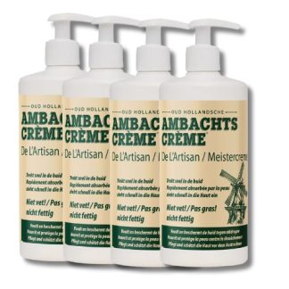 Ambachtscreme pomp - 450ml - 4 stuks