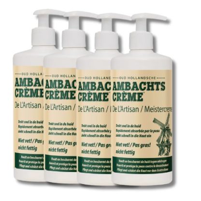 Ambachtscreme pomp - 450ml - 4 stuks
