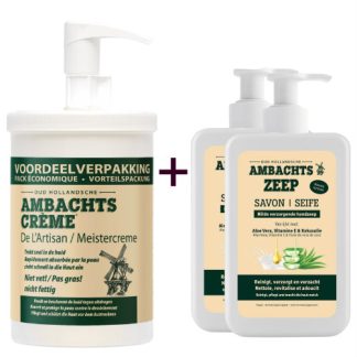 1x Ambachtscrème 1000ml + 2 x Ambachtszeep
