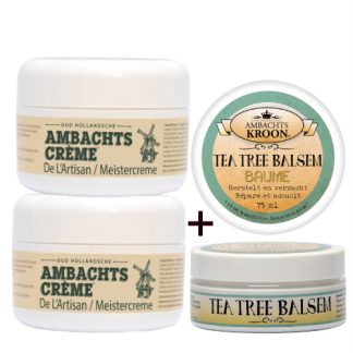 2x Ambachtscreme 200ml + 1x tea tree balsem 75ml