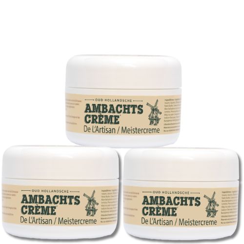 3 x Ambachtscreme 200ml potten