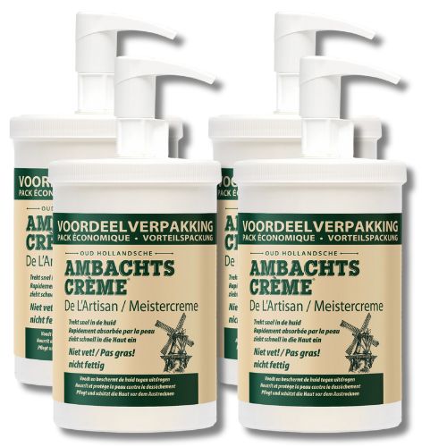 Ambachtscrème 4 x liter verpakking