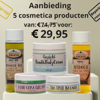 aanbieding cosmetica, ambachtskroon, actie producten